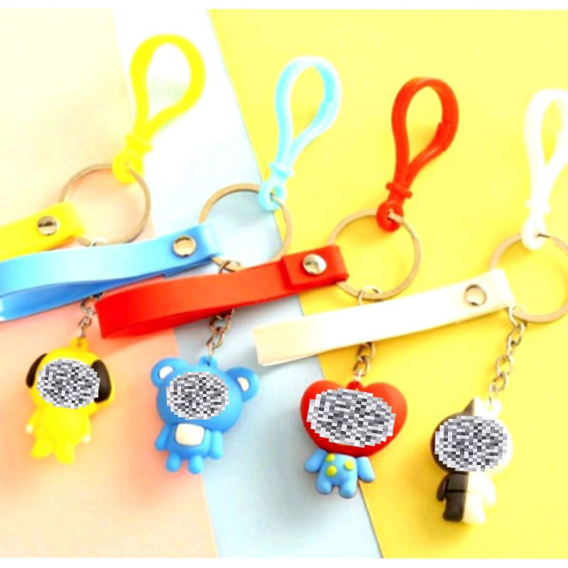 GANTUNGAN KUNCI TALI CUTE BONEKA KEYCHAIN CARTOON KPOP KOREA ADA STRAP KC001 - RING KEYS PINTU MOTOR
