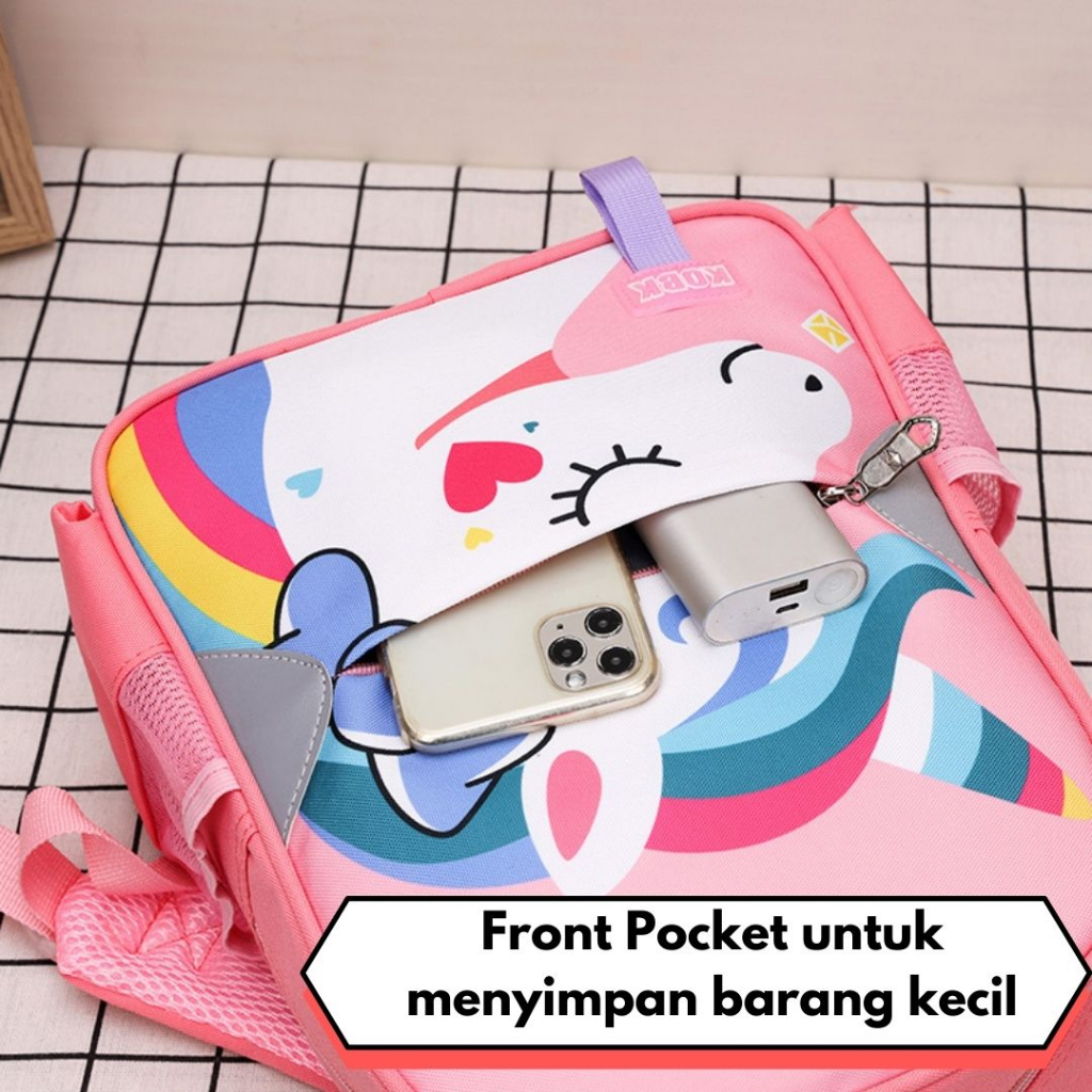 [MONA] Tas Ransel Sekolah Buat TK dan PAUD Gambar Lucu Kualitas Import Premium -M0229