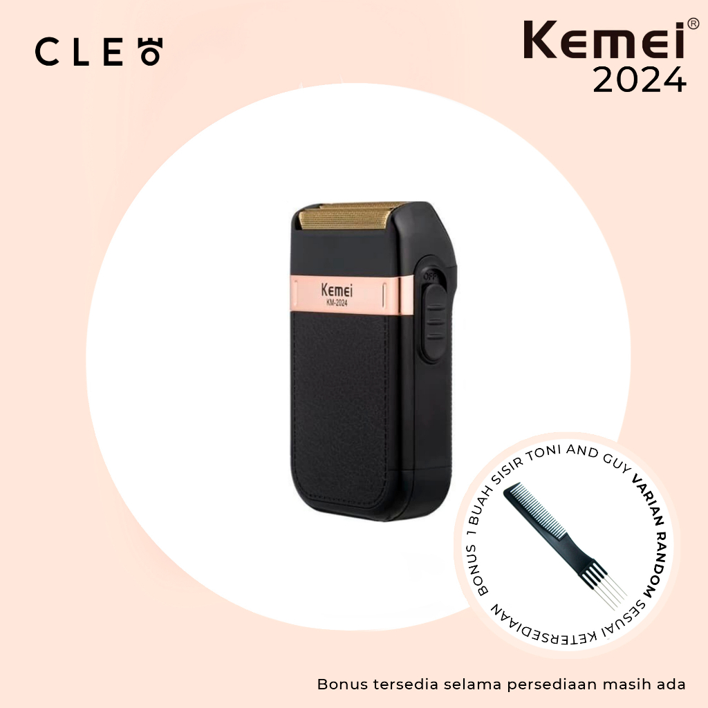 Kemei KM-2024 Alat Mesin Cukur Jenggot Waterproof 100% Original