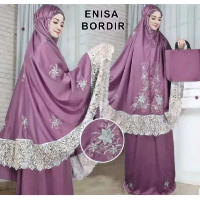 Mukena Dewasa Enisa Bordir Renda