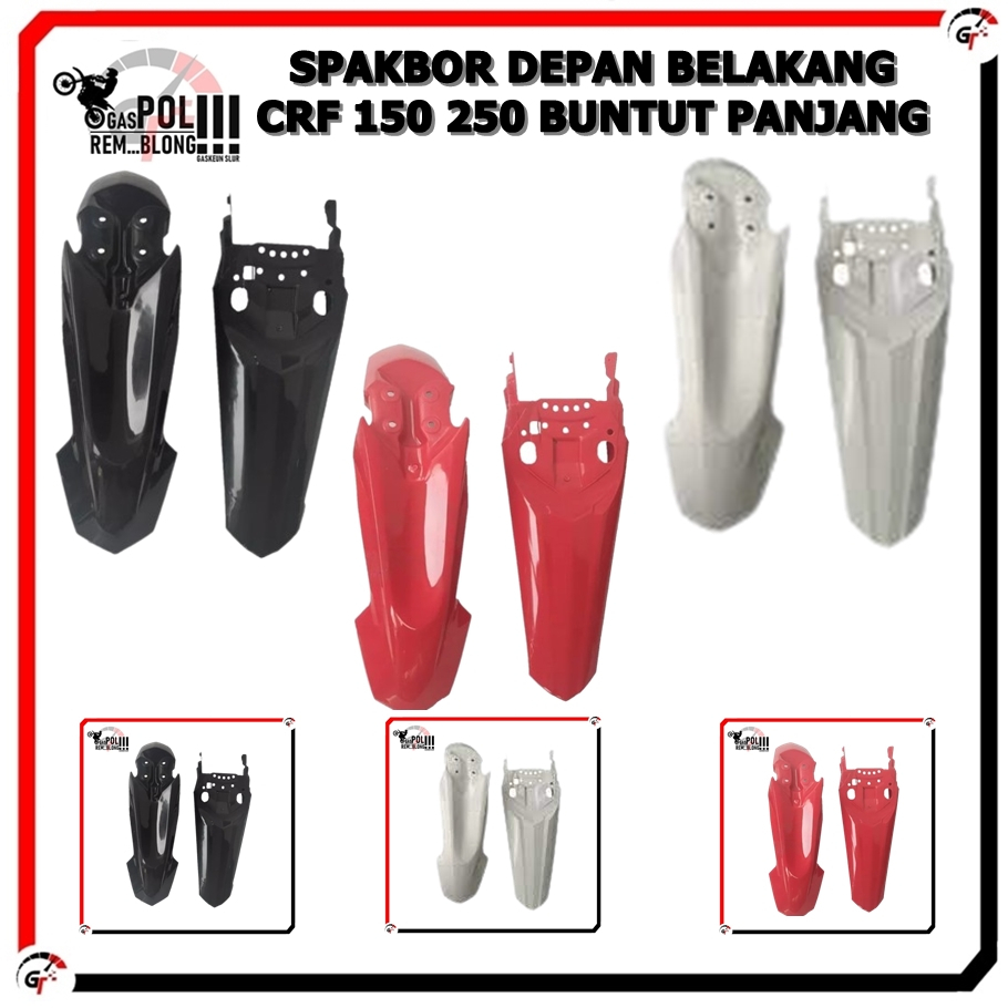 Spakbor Set Depan Belakang Crf 150 250 150L Honda Spakboard Fender Motor Cross Supermoto Dirtbike
