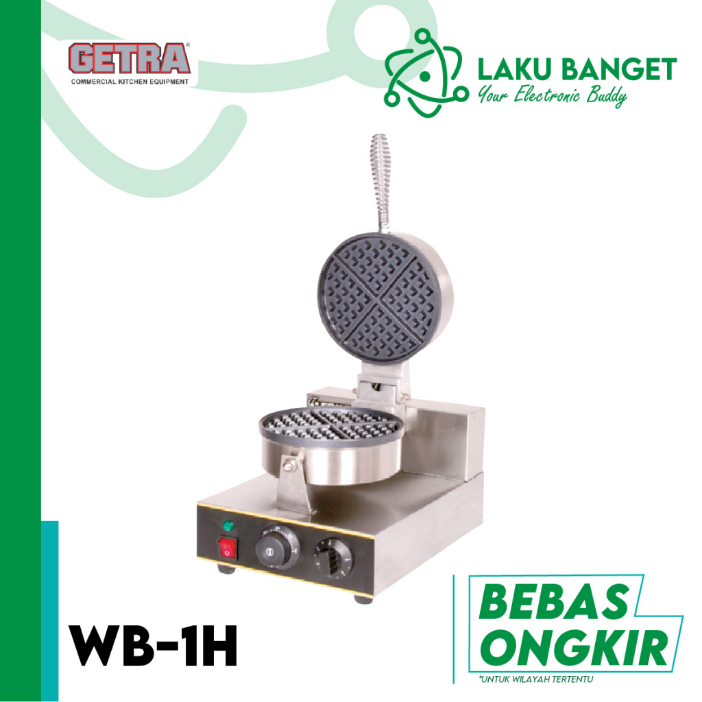 GETRA Waffle Baker WB-1H / Mesin Waffle GETRA WB 1H / Mesin Pembuat Waffle GARANSI RESMI