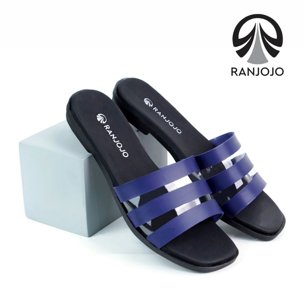 Sandal Selop Wanita JR 002 Sendal Slop Flat Casual Terbaru Murah Kekinian