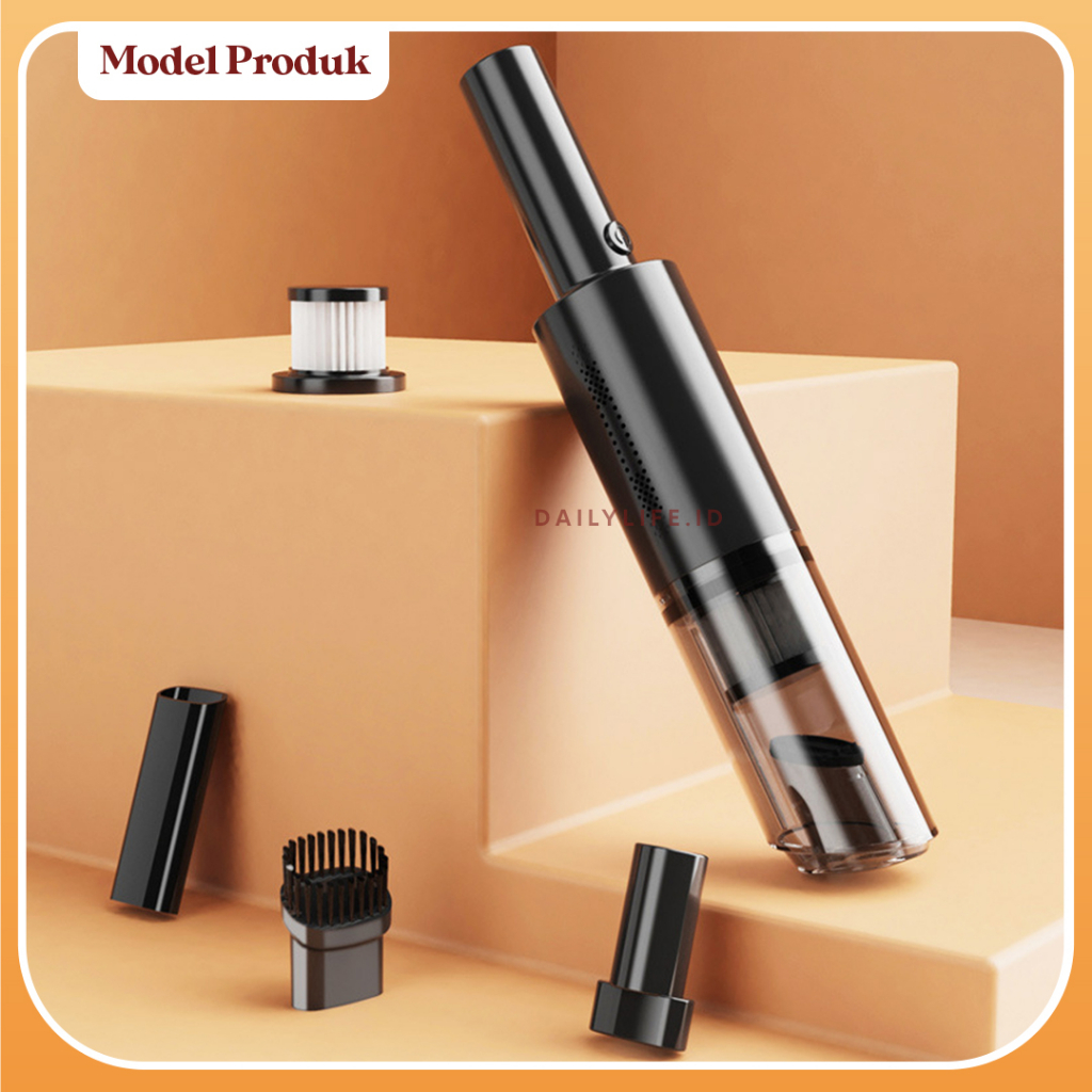 Wireless Vacuum Cleaner Mobil Portable Mini High Quality Penyedot Debu Penghisap Debu Tanpa Kabel Rechargeable - Dailylife.id