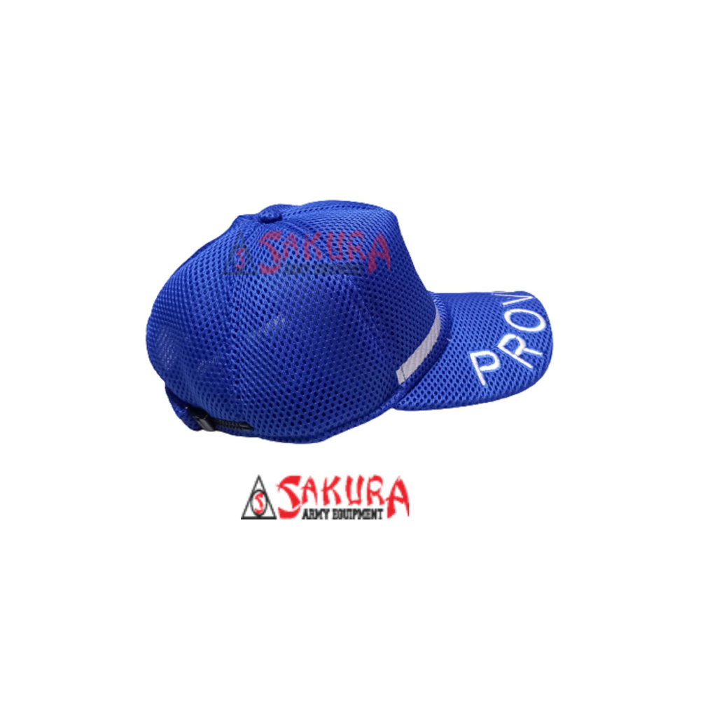 Topi Jaring Provost Banser Biru LIst Putih