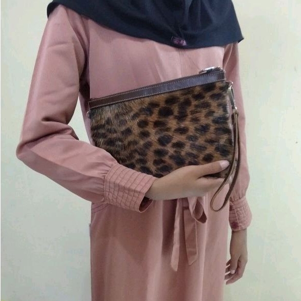 HAND BAG TERBARU KULIT ASLI MOTIF HARIMAU