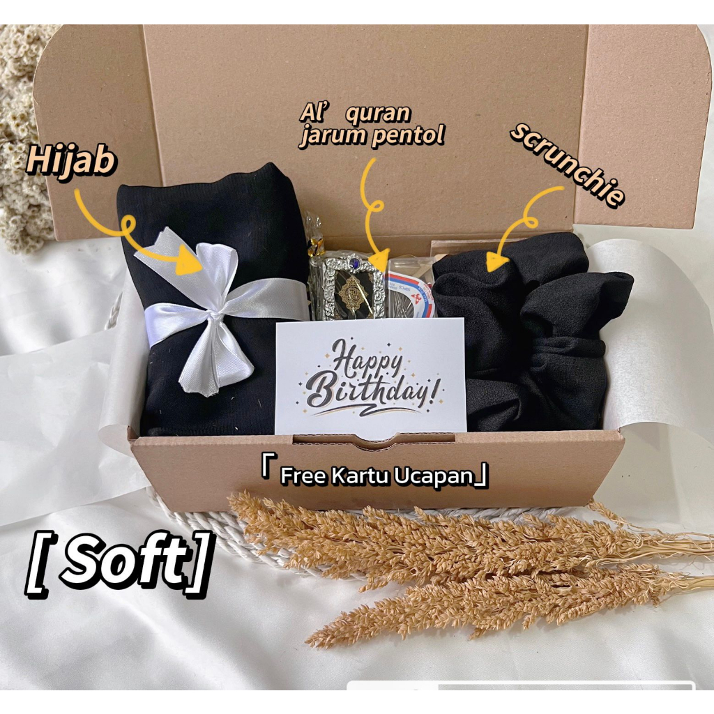 Hampers Hijab Kado Kerudung Gift Box Jilbab Hadiah Bella Square Segi Empat Ulang Tahun Birthday Lebaran Graduation Wisuda Muslim Islam Wedding Pernikahan