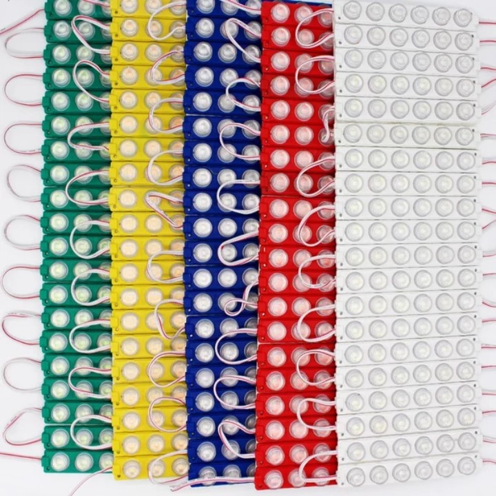 Lampu LED Modul Module 6 Watt 12 Volt LED 6 Mata Besar Panjang Long Waterproof 6W 12V Banyak Warna