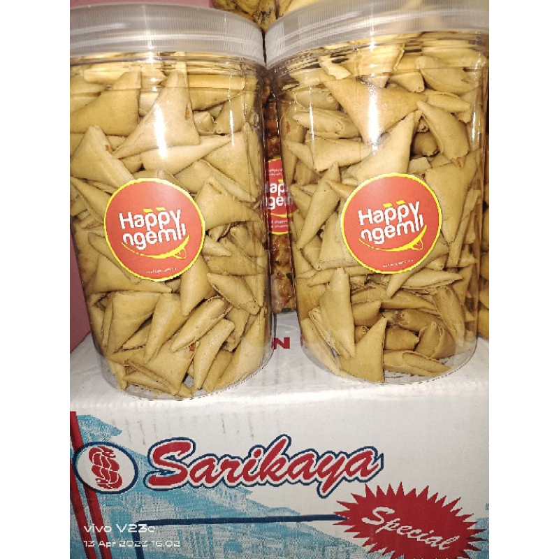 

Samosa Kering Abon Ayam Premium Toples 1000ML 400gr