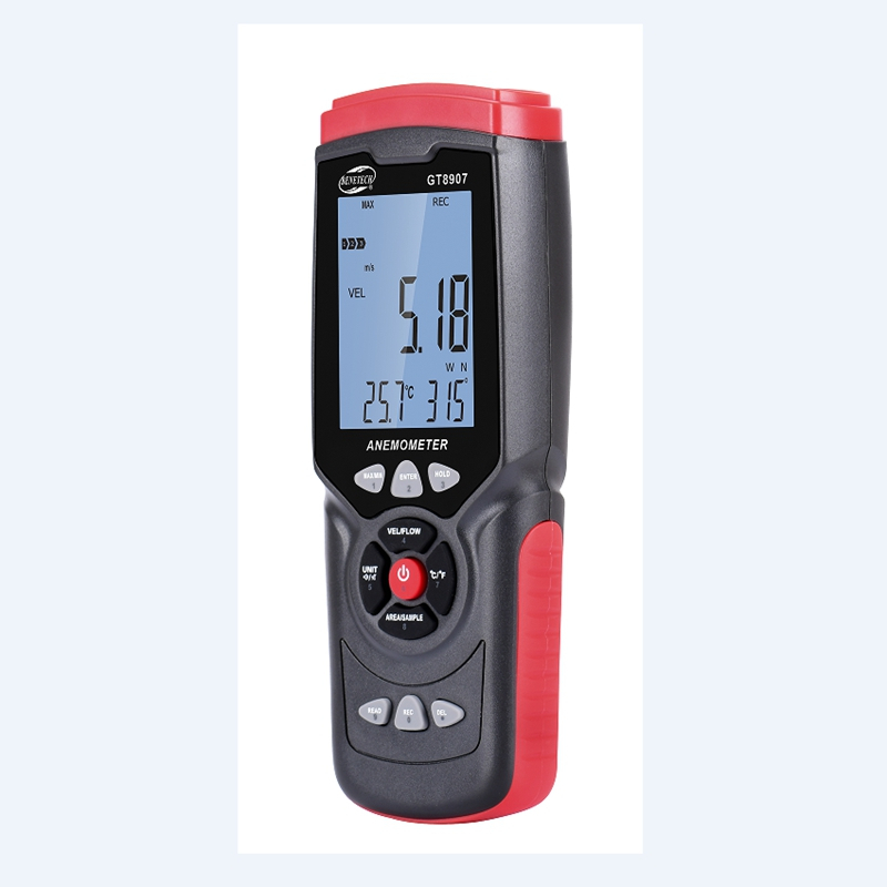 Digital Anemometer Pengukur Kecepatan Angin Wind Temperature Humidity Benetech GT8907