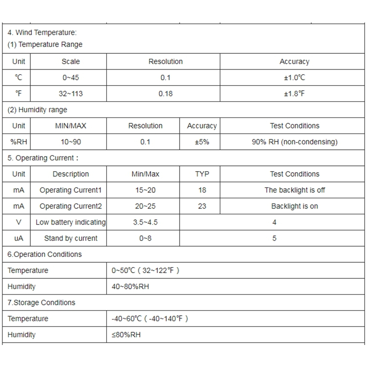 Digital Anemometer Pengukur Kecepatan Angin Wind Temperature Humidity Benetech GT8907