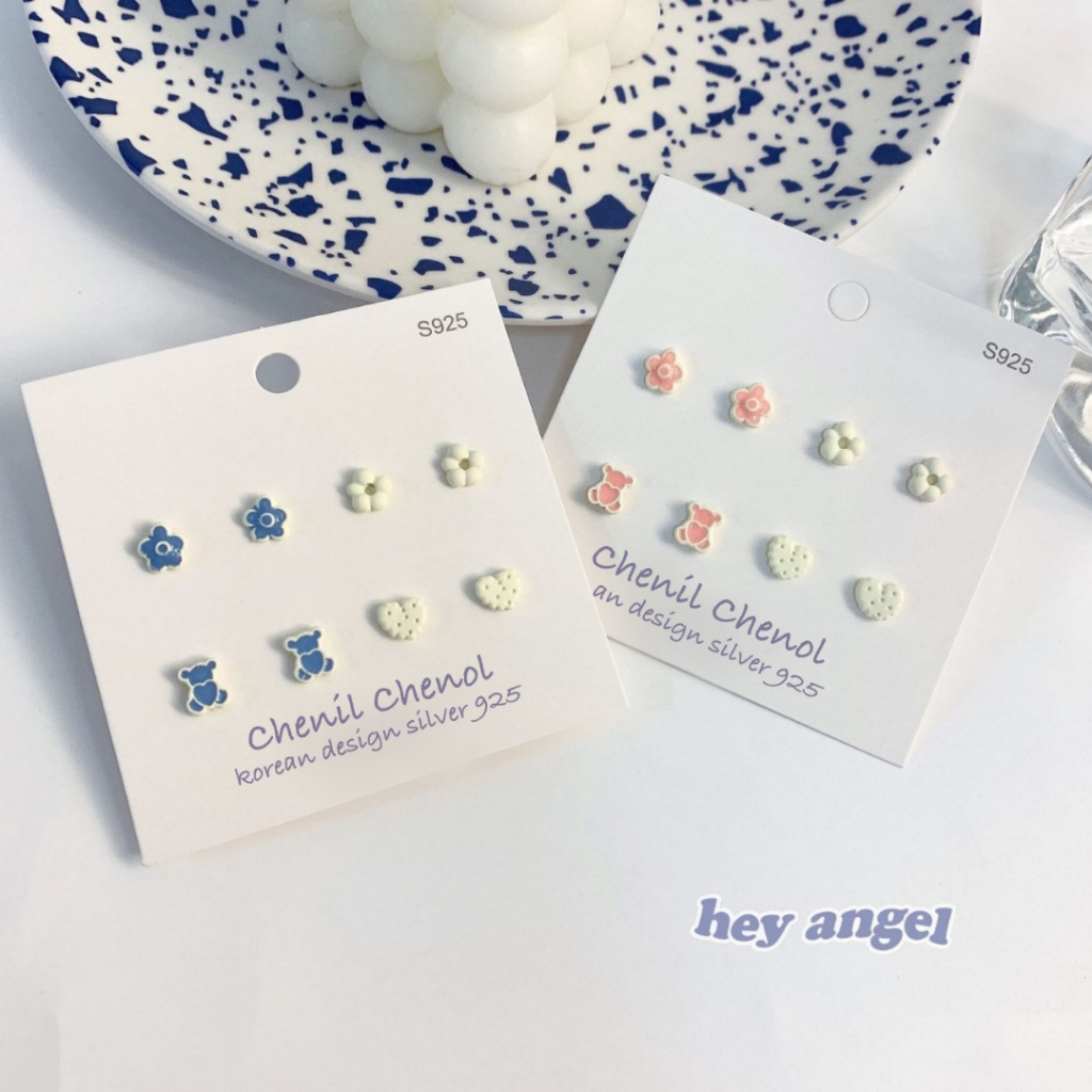 ANTING TUSUK S925 silver 925 anting stud korea / anting tusuk korea s925/ anting hoop s925/ anting k