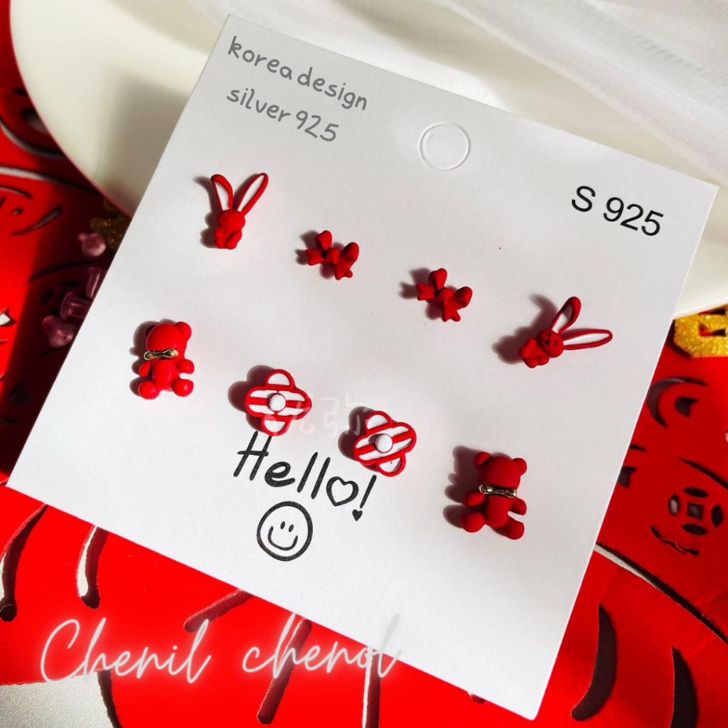 ANTING TUSUK S925 silver 925 anting stud korea / anting tusuk korea s925/ anting hoop s925/ anting k