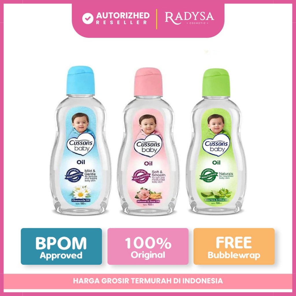 𝐑𝐀𝐃𝐘𝐒𝐀 - Cussons Baby Oil 100ml / Minyak Bayi