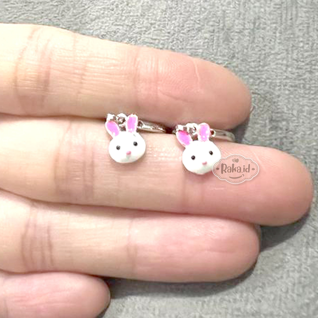 RAKA Acc - Anting Clip / Klip / Anting Anak Kepala Bunny Xuping Meilyn Perhiasan Aksesoris Anak 571