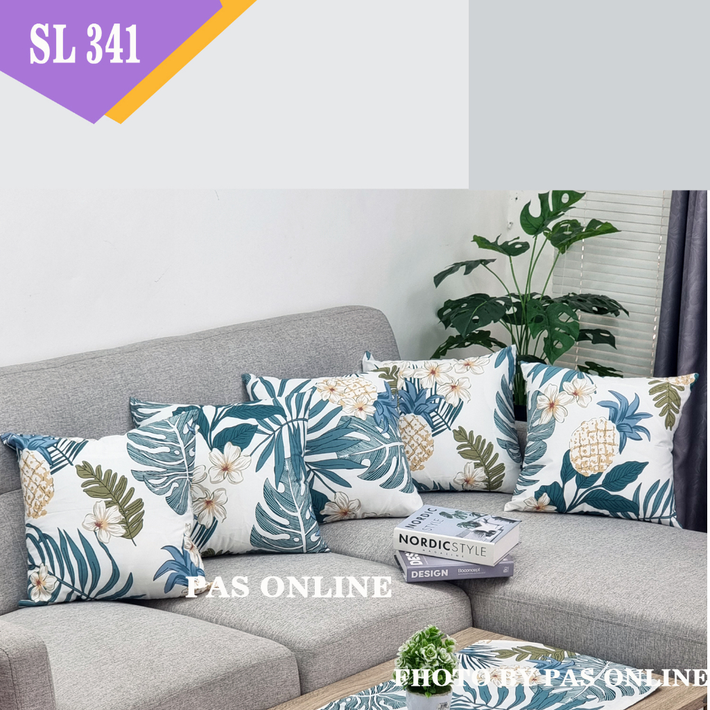 SET SARUNG BANTAL SOFA 45x45 ( 5 Sarung )