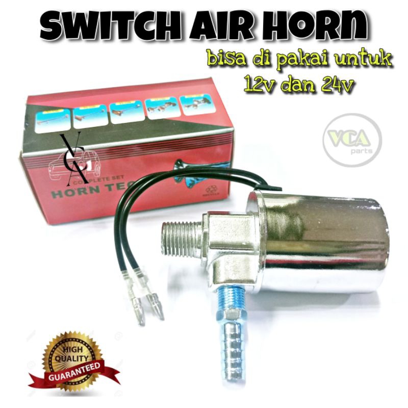 switch AIR HORN/swit otomatis klakson angin mobil 12v truk 24v MERK HORN TECH