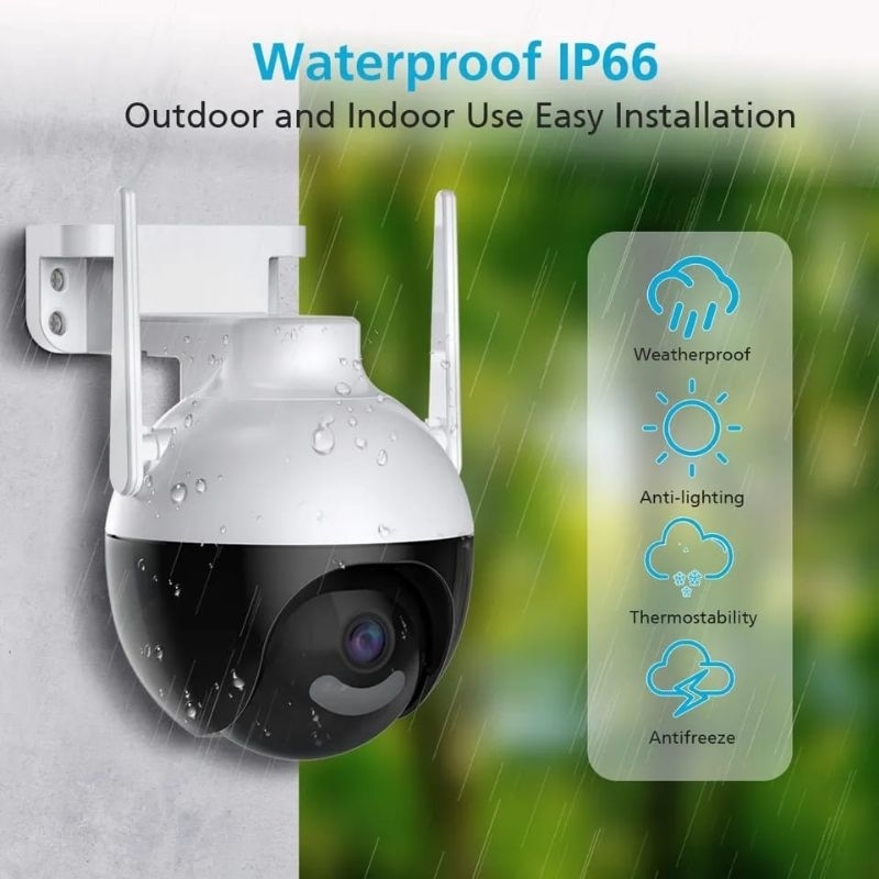 IP CAMERA V380 OUTDOOR 8MP WIFI WIRELESS FULL HD 1080P CAMERA CCTV PTZ SPEED DOME