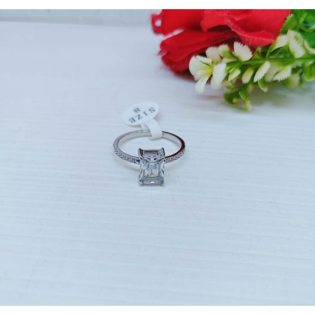 Cincin Titanium Permata Full Perhiasan Fashion R23