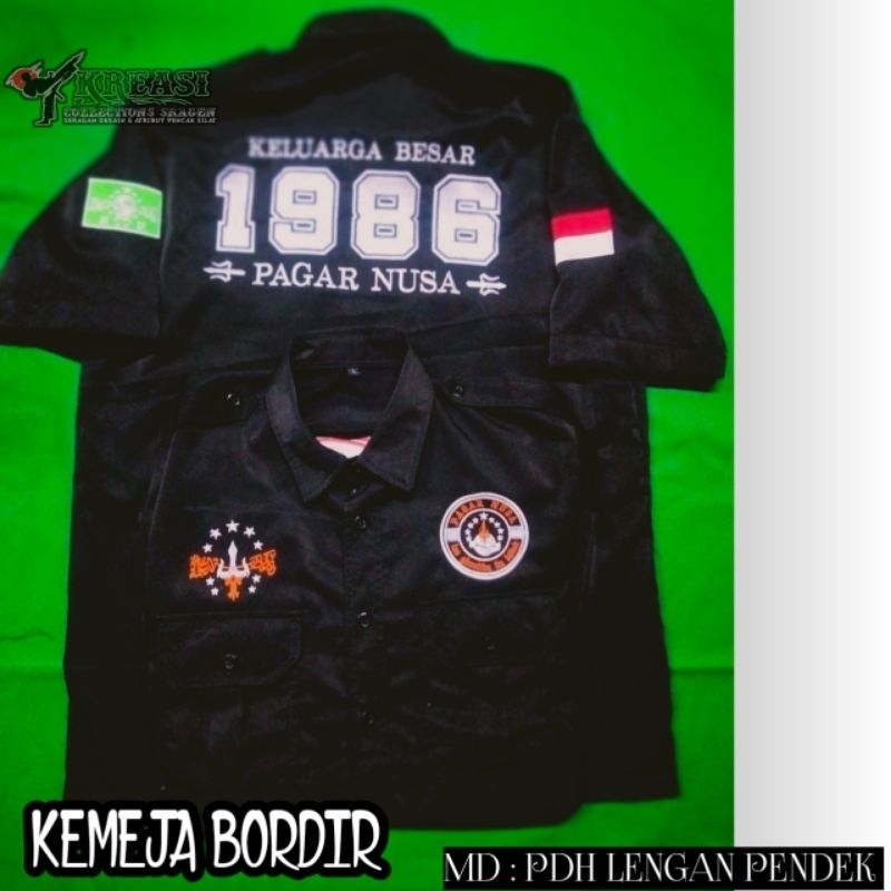 Buju kemeja Pdh / PdL Bordir 1986 Lengan pendek