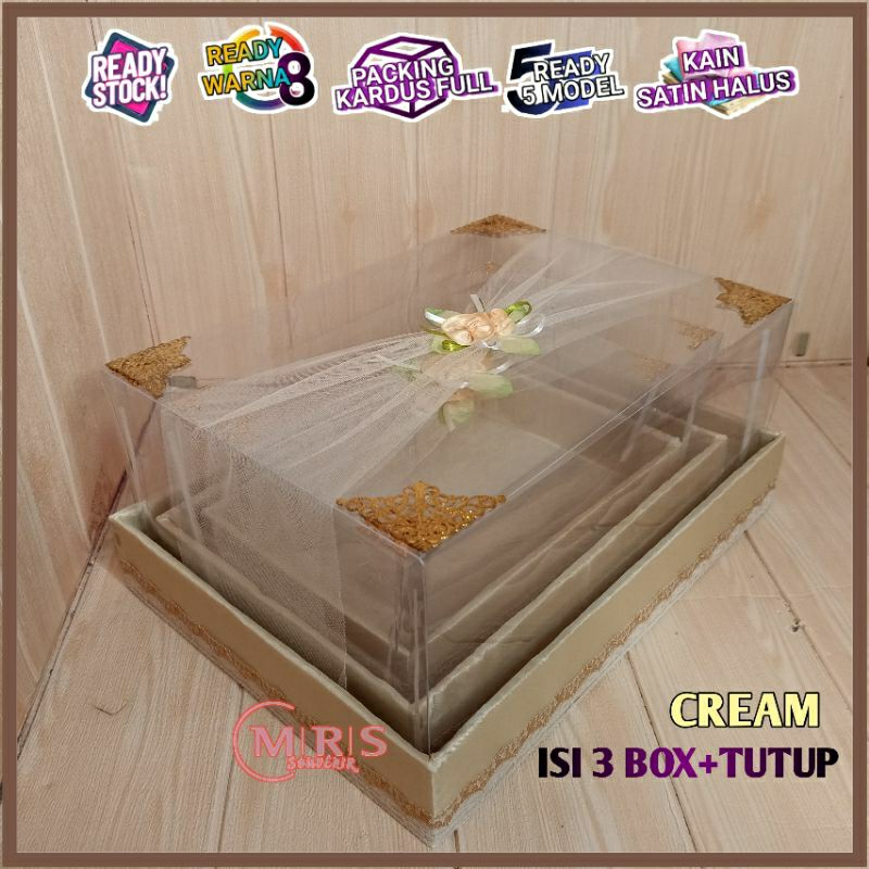 Box Kotak Seserahan Set Isi 3 Tempat Hantaran Pernikahan Termurah