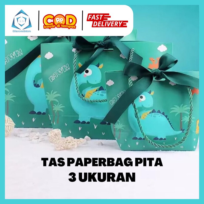 

TAS PAPERBAG PITA / TAS HADIAH / DINOSAURUS / ASTRONOT / PUTRI DUYUNG / KOTAK HADIAH / BUNGKUSAN KADO / PAPERBAG ULANG TAUN ANAK ANAK / KANTONG SANCAK / PAPERBAG KEKINIAN / BIRTHDAY / PAPERBAG KARAKTER / TEMPAT SNACK ULANG TAHUN