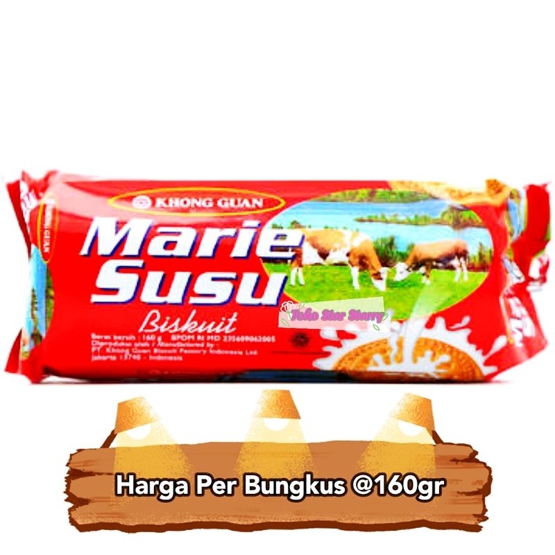 

[Per Bungkus] Khong Guan Biskuit Marie 160 gram Biskuit Viral Halal MUI BPOM Marie Biskuit