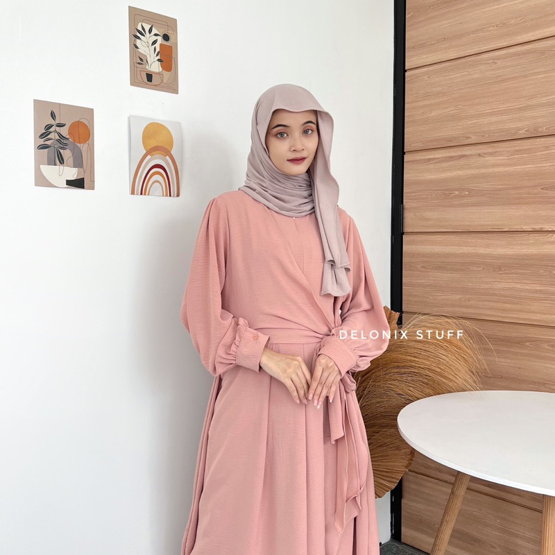 DELONIX | LAYERED RIBBON CASUAL DRESS