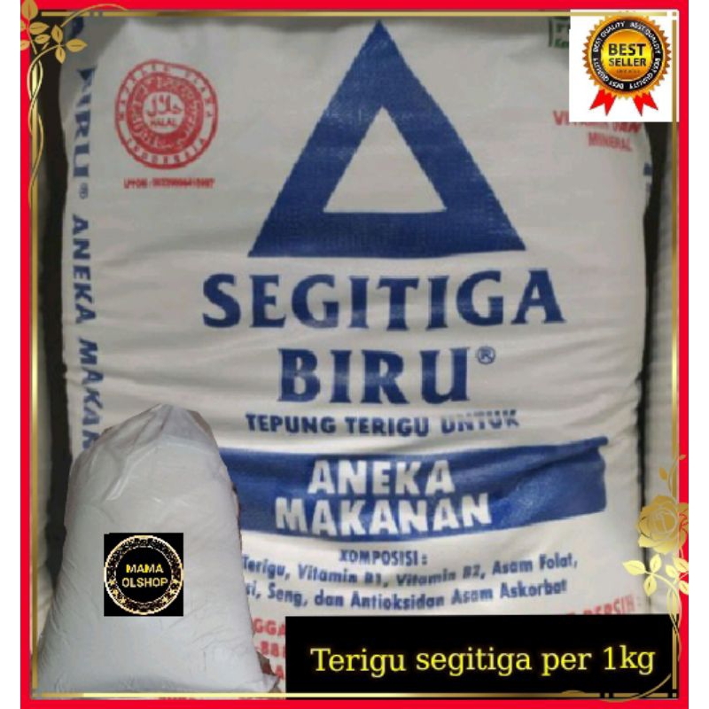 

Terigu segitiga biru 1kg berkualitas untuk aneka masakan