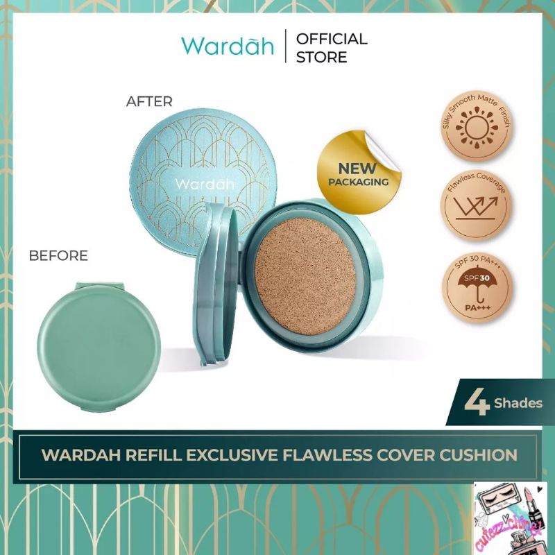☃️Cutezz_Ching1☃️Wardah Refill Exclusive Flawless Cover Cushion