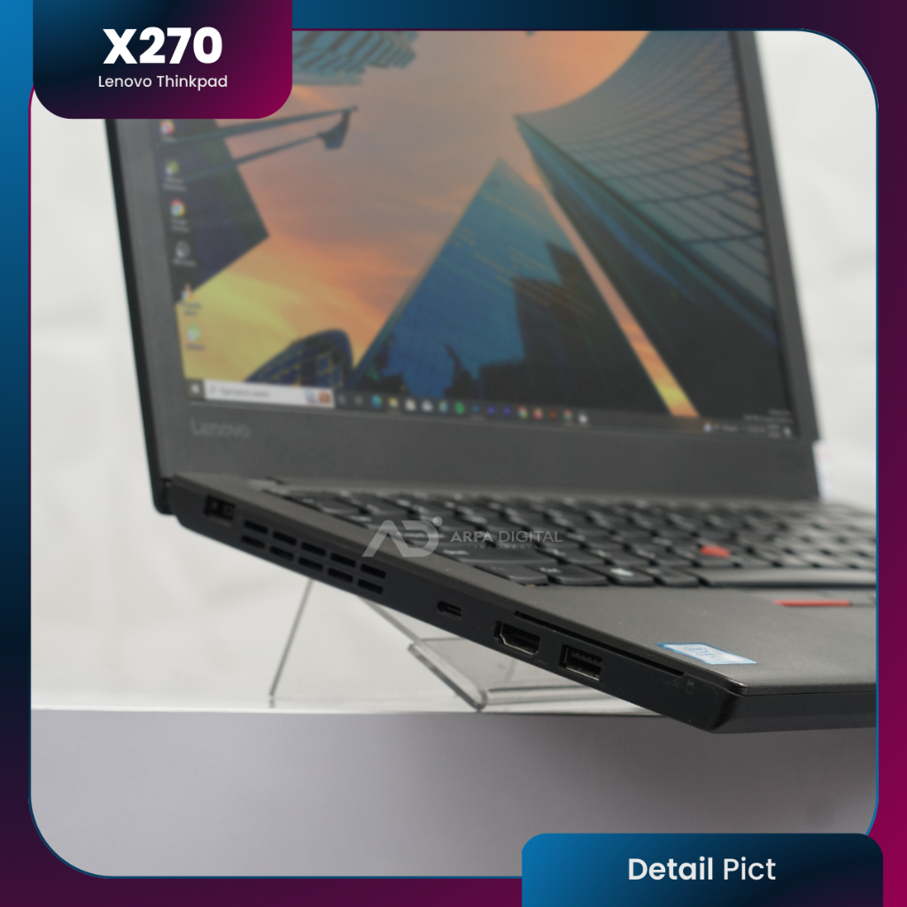 Laptop Lenovo Thinkpad X270 Core I5 Gen 6 RAM 8GB SSD 256GB Bergaransi