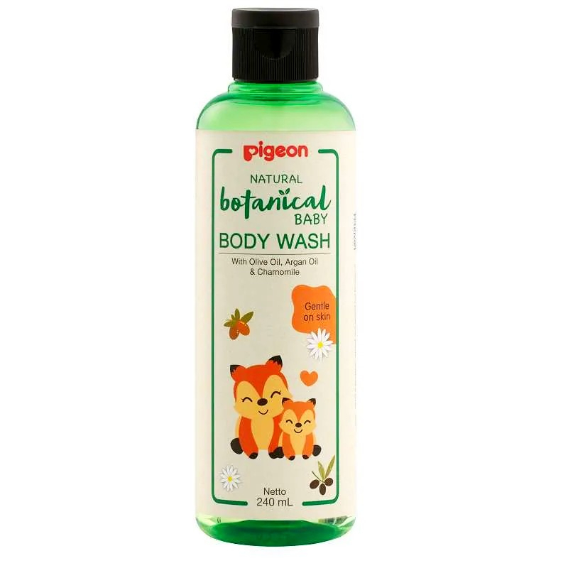 [HAZELCARE] Pigeon Natural Botanical Baby Body Wash / Shampoo 240ml 240 ml - Perawatan Bayi Botanicals Sabun Mandi / Sampo