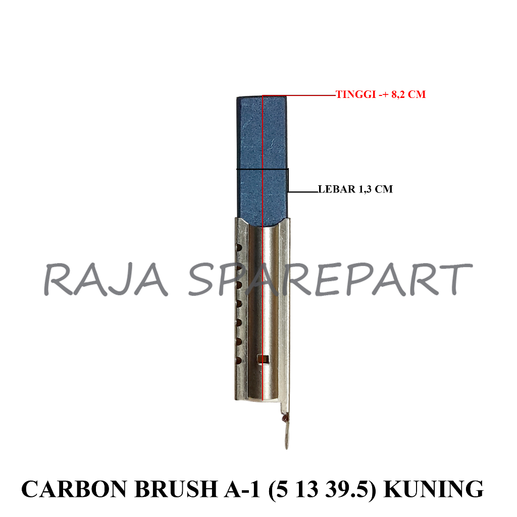 Carbon Brush Mesin Cuci / Brostel A-1 (5*13*39.5) Kuning