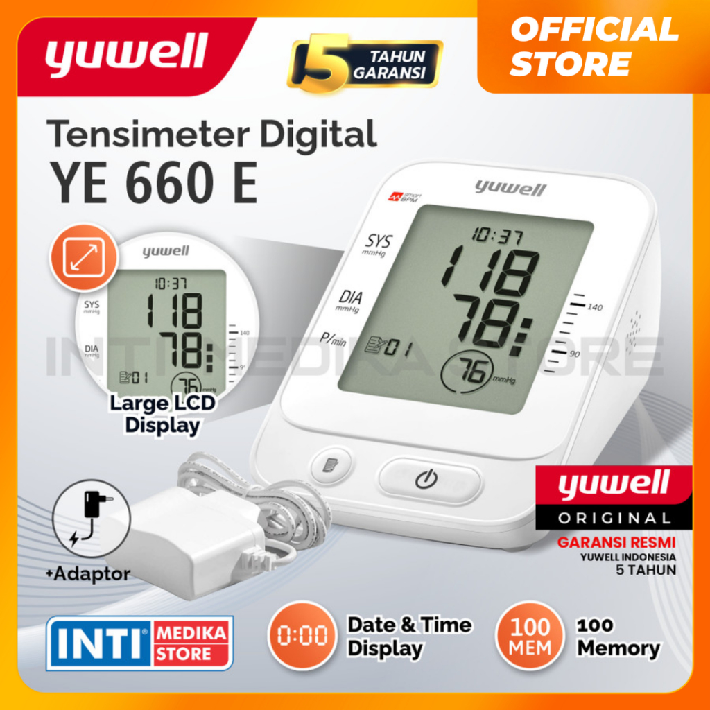 YUWELL - Tensimeter Digital YE 660E | Tensi Digital Yuwell