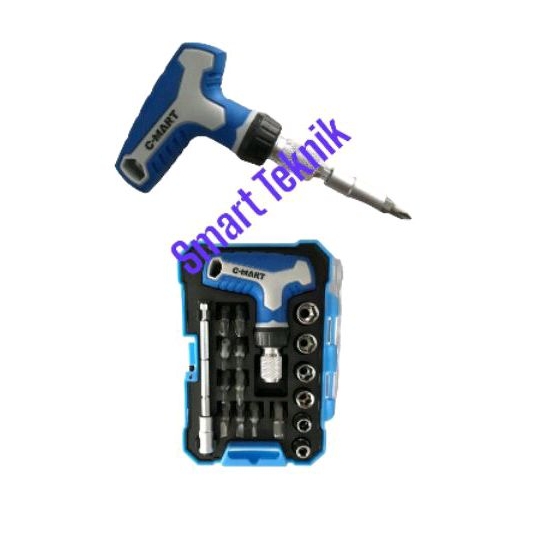 Smart Obeng T rachet set obeng shock  T ratchet