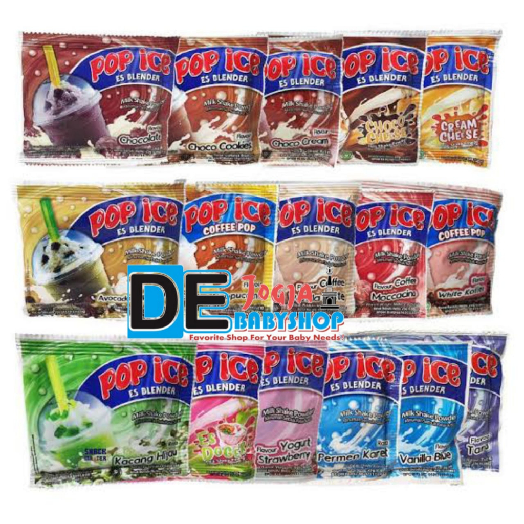 

Pop Ice Minuman Bubuk Aneka Rasa 1 Renceng Isi 10 Sachet