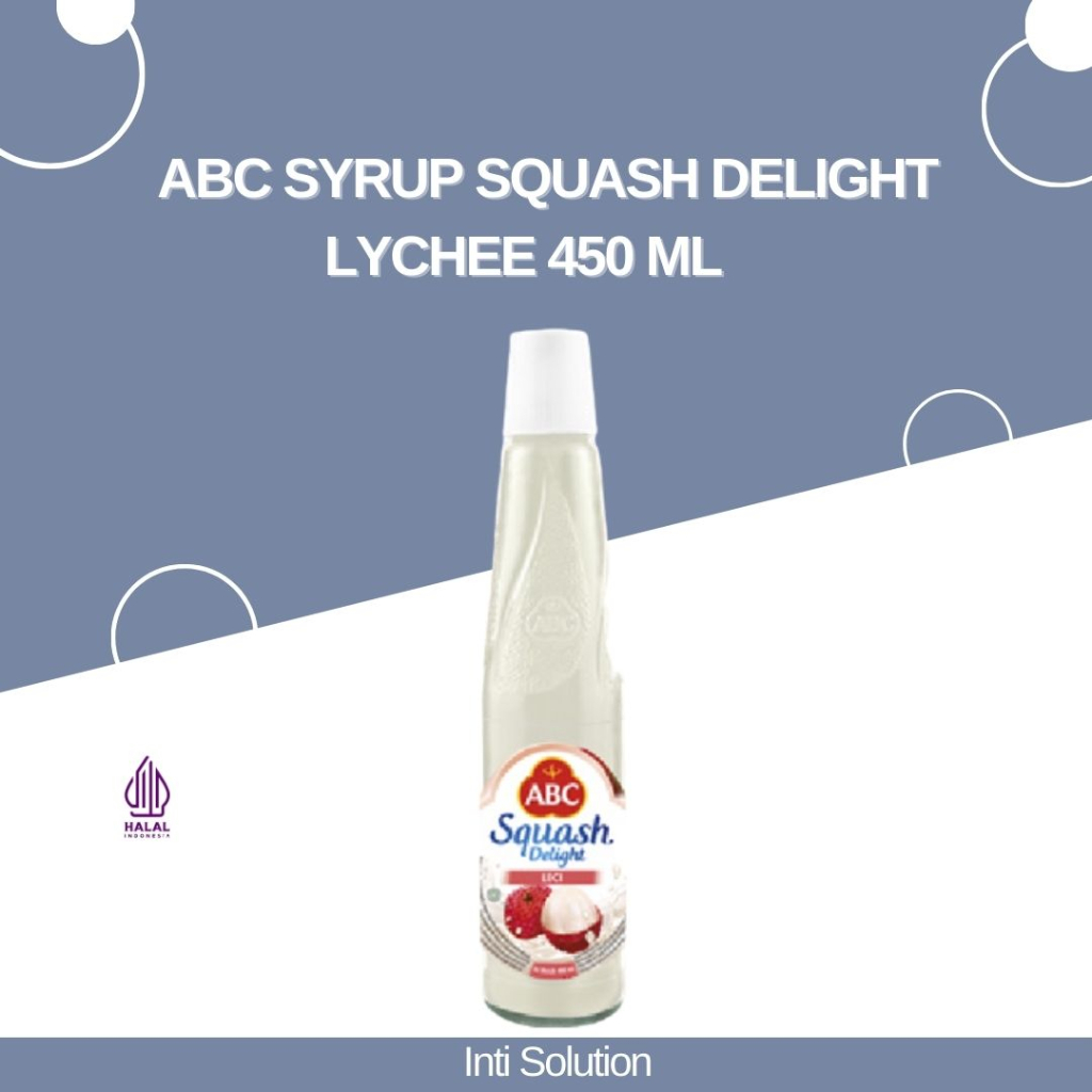 

ABC Syrup Squash Delight Lychee 450 ml / sirup leci abc