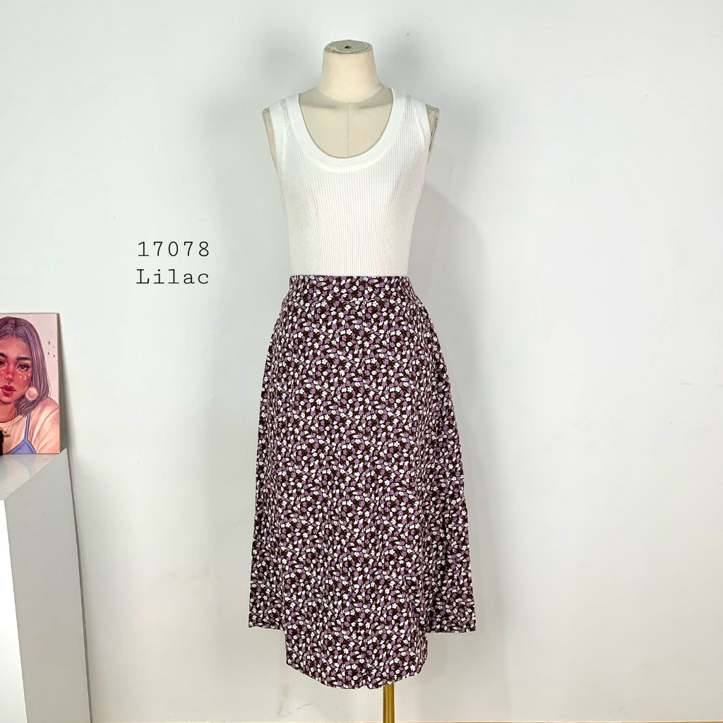 522120 - 17078 ROK A 7/8 LIANG JIALI FULL FLOWER PREMIUM ROK SETENGAH TIANG FLOWER WANITA ROK A PEND