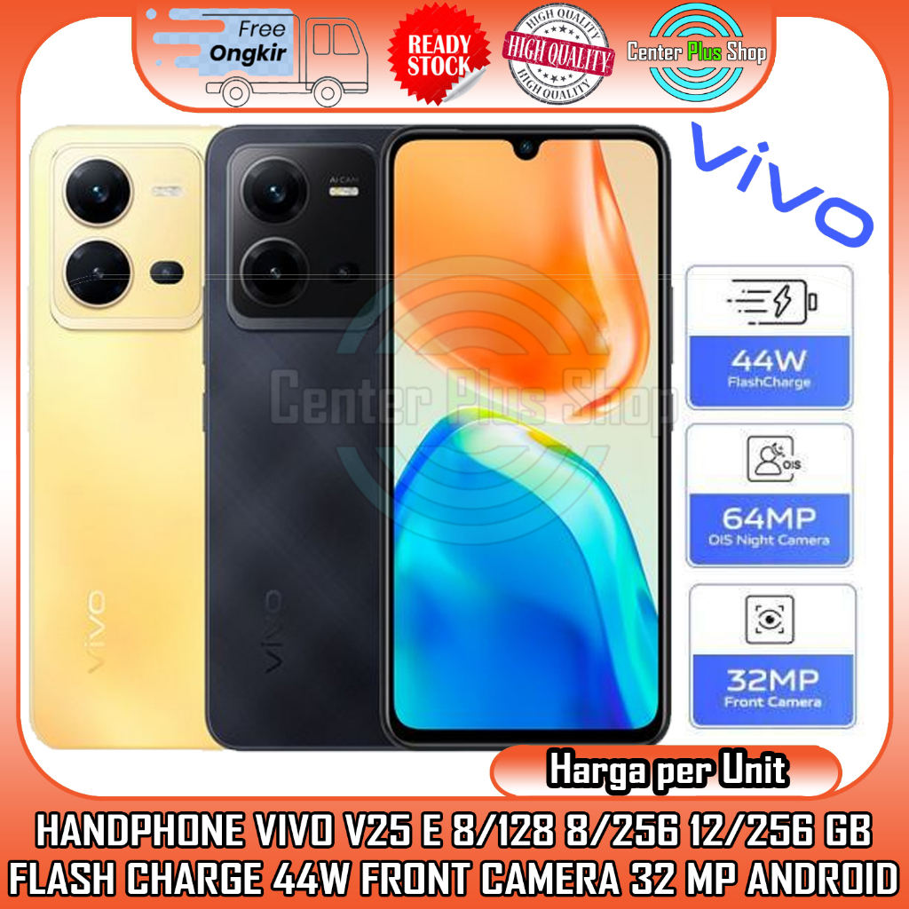 HANDPHONE VIVO V25E 8/128GB 8/256GB 12/256GB ORIGINAL RAM 8GB EXTENDED ROM 128GB ORIGINAL 64MP OIS N