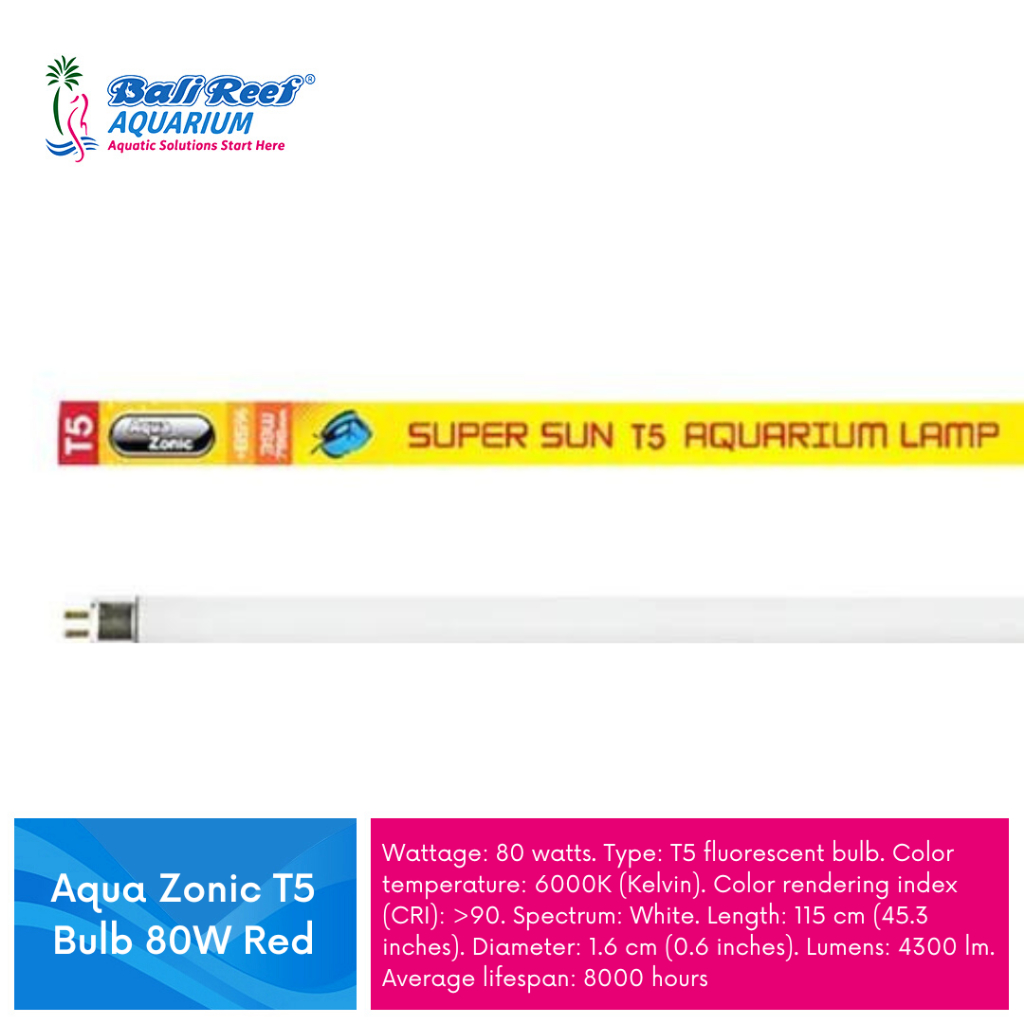 Lampu Tanning Aquazonic T5 Bulb White 80 Watt