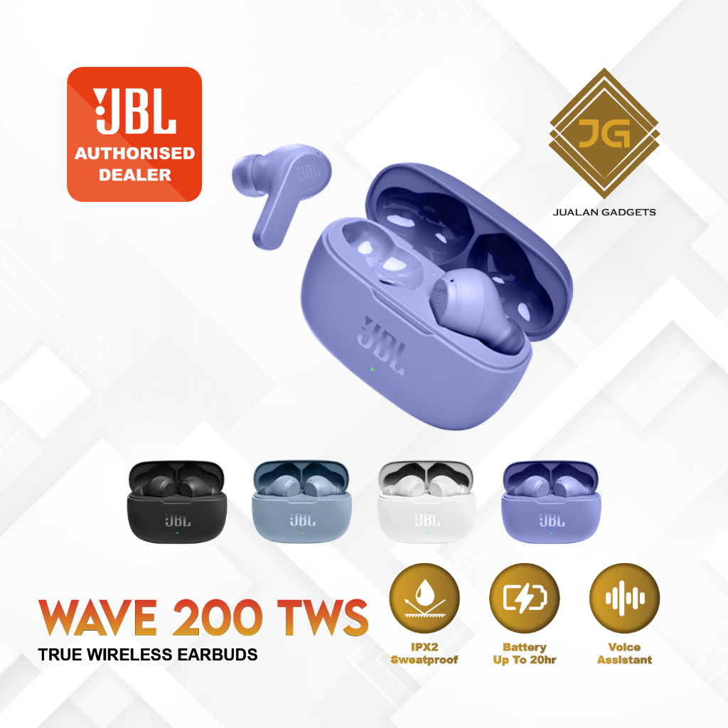 Earbuds JBL Wave 200 TWS Bluetooth Earphone - Garansi Resmi IMS