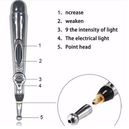 Aurabaik Pulpen Akupuntur Laser Pena Pijat Terapi Refleksi Elektrik Massage Pen Akupuntur Listrik