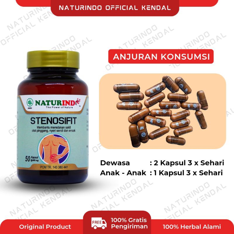 Stenosifit Obat Sakit Pinggang Syaraf Kejepit Encok Nyeri Sendi Punggung Pegel Linu