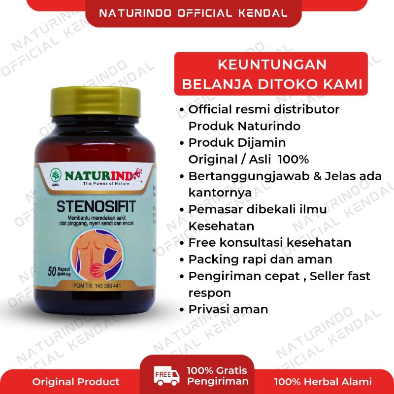 Stenosifit Obat Sakit Pinggang Syaraf Kejepit Encok Nyeri Sendi Punggung Pegel Linu