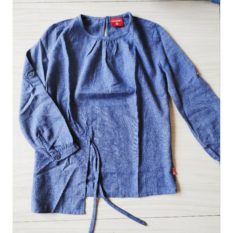 Blus Cool Girl Denim ( abu tua)