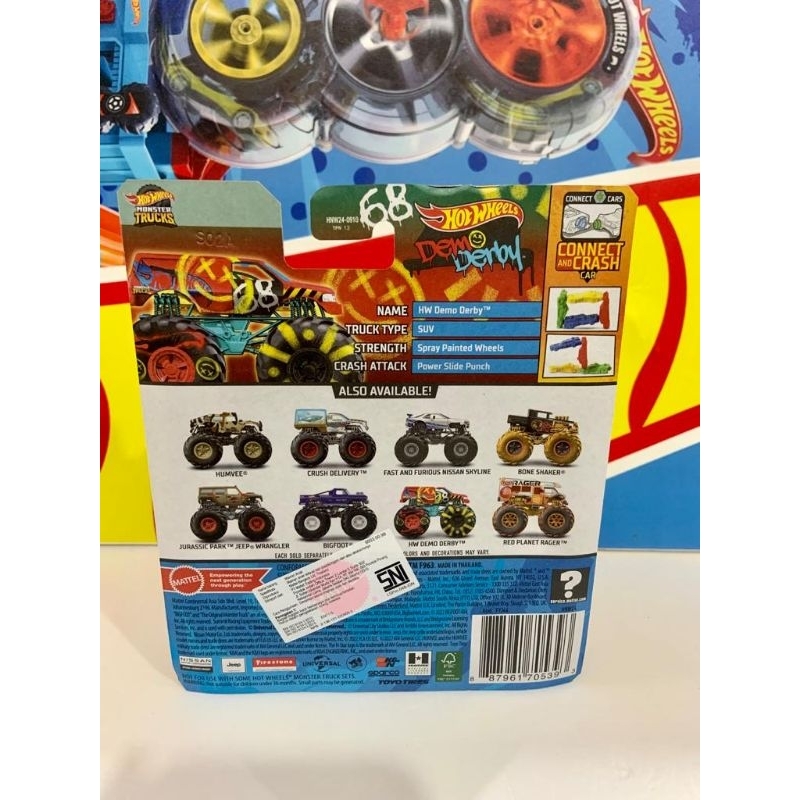 MONSTER TRUCKS DEMO DERBY TERBARU 2023 LOT F ORIGINAL 100% DARI MATTEL