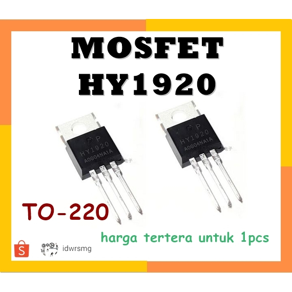 HY1920 HY1920P HY1920 P MOSFET TO-22