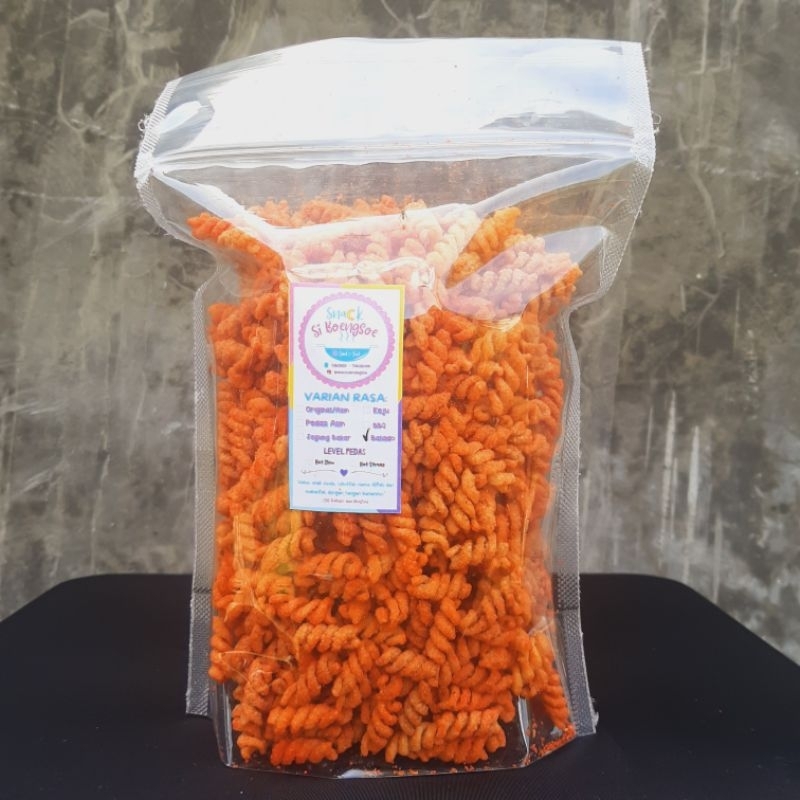 

MAKARONI SPIRAL 500 gram KRIUK ANTI KERAS/SUPER RENYAH BANYAK PILIHAN RASA