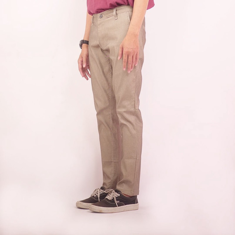 Celana Panjang Chino Slimfit Bahan Stretch OLIVE