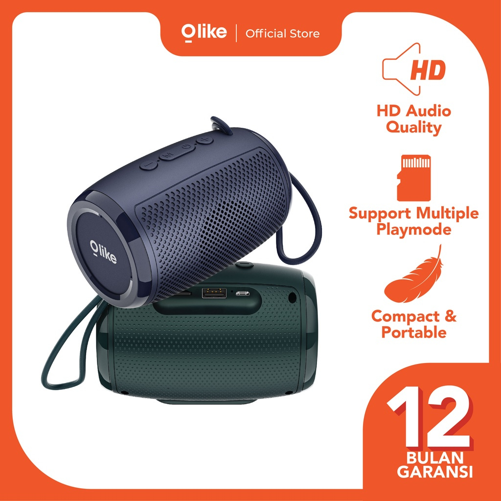 PROMO Olike Speaker SF3 TWS Mode Bluetooth 5.0 TF card&amp;USB Support Portable Speaker Ultra Bass - Garansi Resmi 1 Tahun